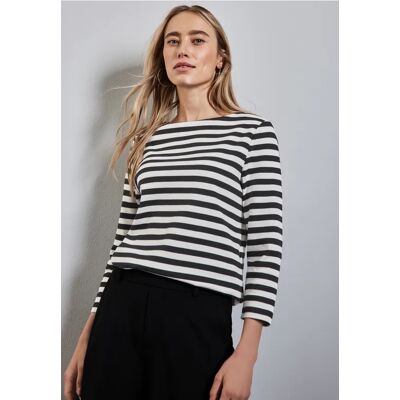 Street One Gestreiftes Shirt - Schwarz - Damen Street One Gestreiftes Shirt - Schwarz - Damen