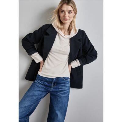 Street One Kapuzenshirt mit Stickerei - Weiß - Damen Street One Kapuzenshirt mit Stickerei - Weiß - Damen