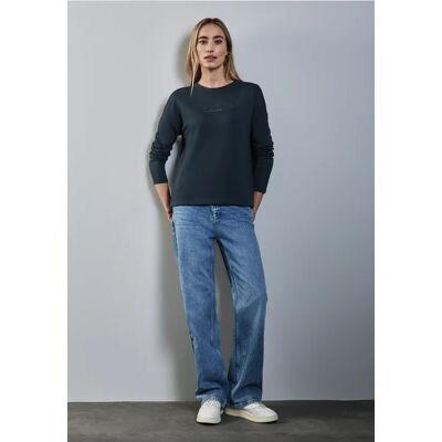 Street One T-Shirt mit Schriftzug - Grün - Damen Street One T-Shirt mit Schriftzug - Grün - Damen