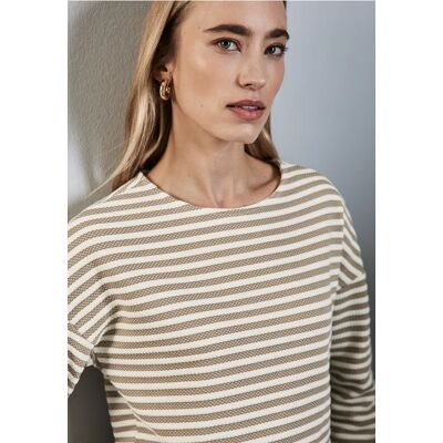 Street One Gestreiftes Shirt - Beige - Damen Street One Gestreiftes Shirt - Beige - Damen