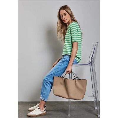 Street One Gestreiftes T-Shirt - Grün - Damen Street One Gestreiftes T-Shirt - Grün - Damen