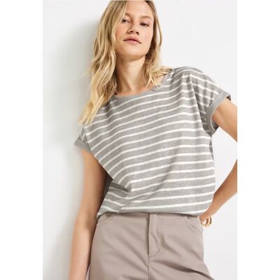 Street One Gestreiftes T-Shirt - Beige - Damen Street One Gestreiftes T-Shirt - Beige - Damen