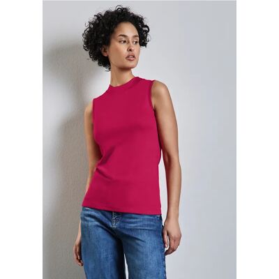 Street One Basic Top mit Turtleneck - Pink - Damen Street One Basic Top mit Turtleneck - Pink - Damen