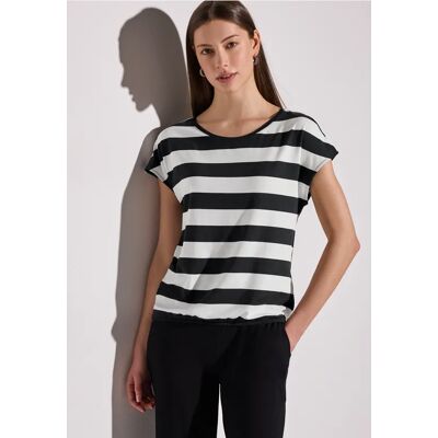 Street One Gestreiftes T-Shirt - Schwarz - Damen Street One Gestreiftes T-Shirt - Schwarz - Damen