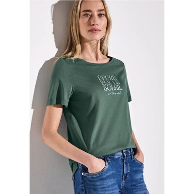 Street One T-Shirt mit Wording - Grün - Damen Street One T-Shirt mit Wording - Grün - Damen