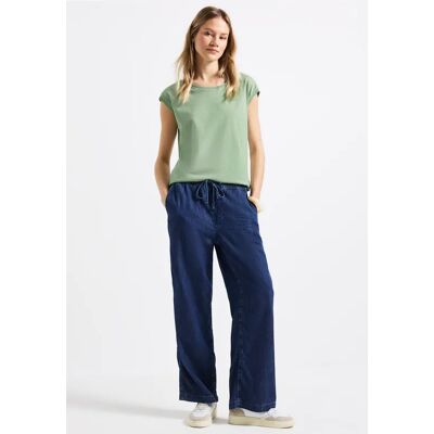 Street One Ärmelloses Shirt - Grün - Damen Street One Ärmelloses Shirt - Grün - Damen