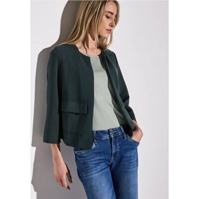 Street One Silk-Look Jacke - Grün - Damen Street One Silk-Look Jacke - Grün - Damen