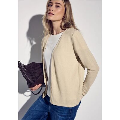 Street One Strick-Look Jacke - Beige - Damen Street One Strick-Look Jacke - Beige - Damen