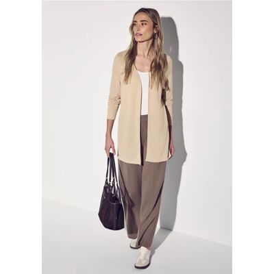 Street One Lange Strick-Look Jacke - Schwarz - Damen Street One Lange Strick-Look Jacke - Schwarz - Damen