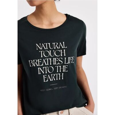 Street One Shirt mit Wording Artwork - Grün - Damen Street One Shirt mit Wording Artwork - Grün - Damen