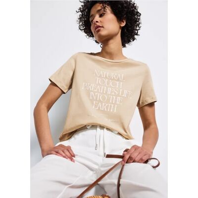 Street One Shirt mit Wording Artwork - Beige - Damen Street One Shirt mit Wording Artwork - Beige - Damen