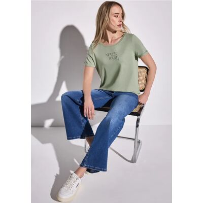 Street One Shirt mit Frontprint - Grün - Damen Street One Shirt mit Frontprint - Grün - Damen