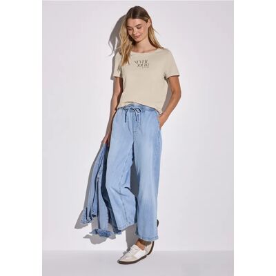 Street One Shirt mit Frontprint - Beige - Damen Street One Shirt mit Frontprint - Beige - Damen