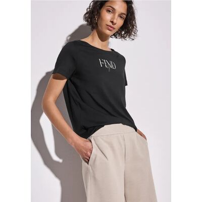 Street One T-Shirt mit Wording Artwork - Schwarz - Damen Street One T-Shirt mit Wording Artwork - Schwarz - Damen