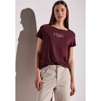 Street One T-Shirt mit Wording Artwork - Rot - Damen Street One T-Shirt mit Wording Artwork - Rot - Damen