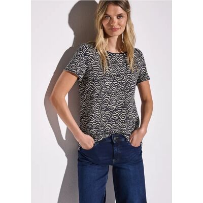 Street One Gemustertes Shirt - Blau Beige - Damen Street One Gemustertes Shirt - Blau Beige - Damen