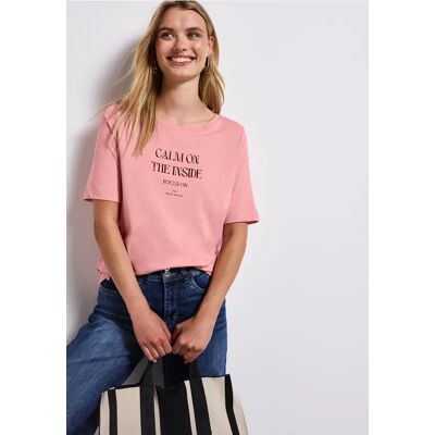 Street One Softes Shirt mit Wording - Rosa - Damen Street One Softes Shirt mit Wording - Rosa - Damen