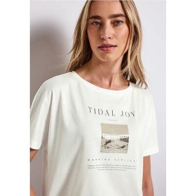 Street One T-Shirt mit Fotoprint - Weiß - Damen Street One T-Shirt mit Fotoprint - Weiß - Damen
