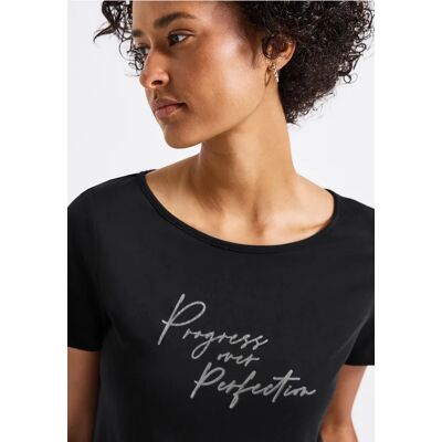Street One T-Shirt mit Print - Schwarz - Damen Street One T-Shirt mit Print - Schwarz - Damen