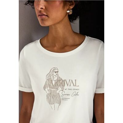 Street One T-Shirt mit Print - Weiß - Damen Street One T-Shirt mit Print - Weiß - Damen