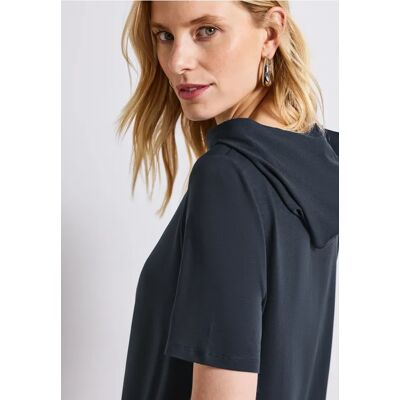 Street One T-Shirt mit Kapuze - Blau - Damen Street One T-Shirt mit Kapuze - Blau - Damen