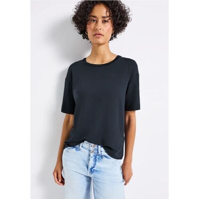 Street One Shirt mit Deko-Ausschnitt - Blau - Damen Street One Shirt mit Deko-Ausschnitt - Blau - Damen