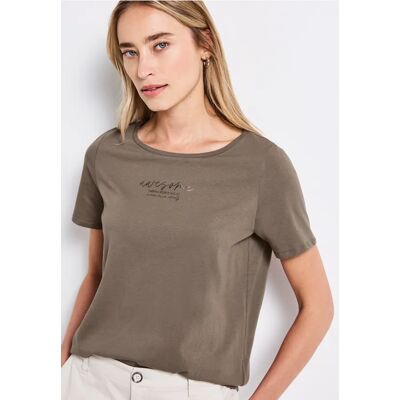 Street One T-Shirt mit Print - Braun - Damen Street One T-Shirt mit Print - Braun - Damen