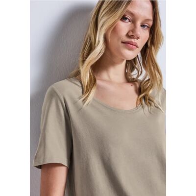 Street One Basic T-Shirt - Beige - Damen Street One Basic T-Shirt - Beige - Damen
