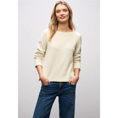 Street One Shirt mit U-Boot-Ausschnitt - Beige - Damen Street One Shirt mit U-Boot-Ausschnitt - Beige - Damen