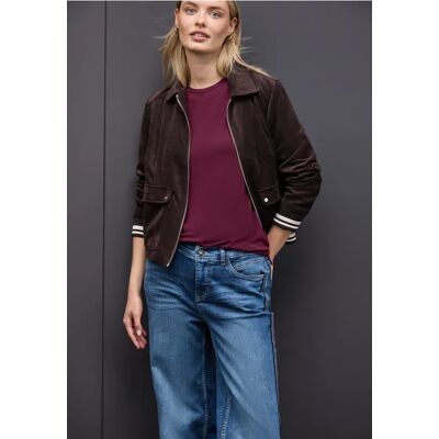 Street One Shirt mit Chiffon-Detail - Rot - Damen Street One Shirt mit Chiffon-Detail - Rot - Damen