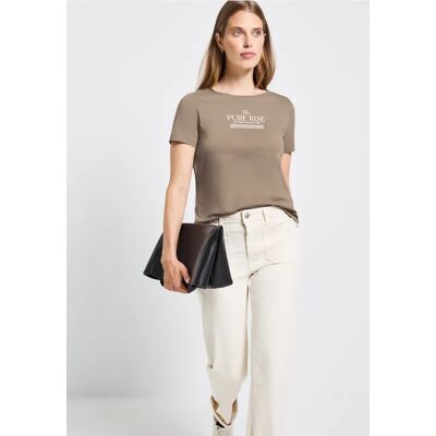 Street One Shirt mit Wording Artwork - Braun - Damen Street One Shirt mit Wording Artwork - Braun - Damen