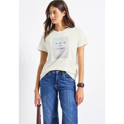 Street One T-Shirt mit Print - Weiß - Damen Street One T-Shirt mit Print - Weiß - Damen