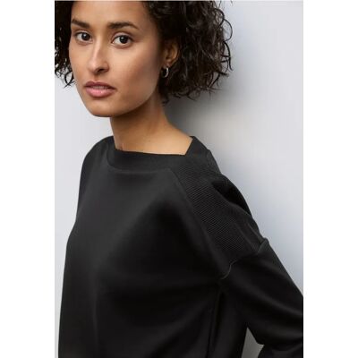 Street One Shirt mit U-Boot-Ausschnitt - Schwarz - Damen Street One Shirt mit U-Boot-Ausschnitt - Schwarz - Damen