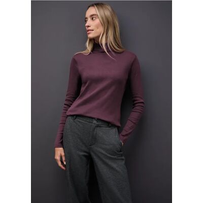 Street One Basic Rollkragenshirt - Rot - Damen Street One Basic Rollkragenshirt - Rot - Damen