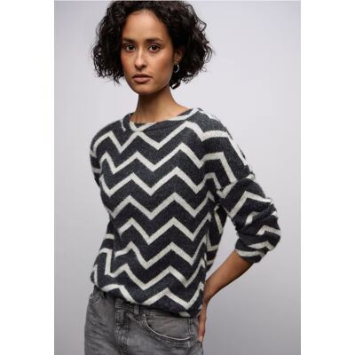 Street One Flauschiges Shirt - Schwarz - Damen Street One Flauschiges Shirt - Schwarz - Damen