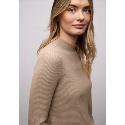 Street One Softes Turtleneck Shirt - Braun - Damen Street One Softes Turtleneck Shirt - Braun - Damen