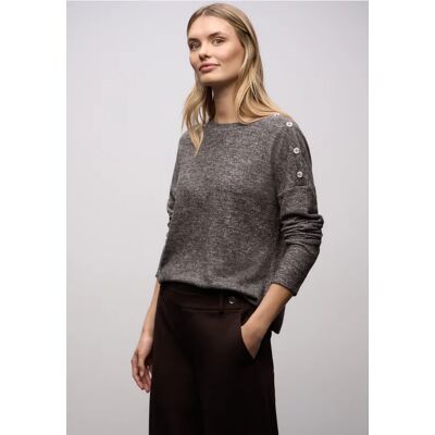Street One Softes Shirt mit Knöpfen - Braun - Damen Street One Softes Shirt mit Knöpfen - Braun - Damen