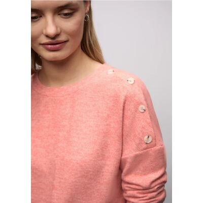 Street One Softes Shirt mit Knöpfen - Pink - Damen Street One Softes Shirt mit Knöpfen - Pink - Damen