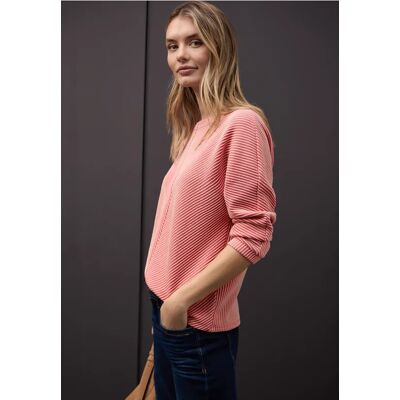 Street One Two-Tone Strukturshirt - Pink - Damen Street One Two-Tone Strukturshirt - Pink - Damen