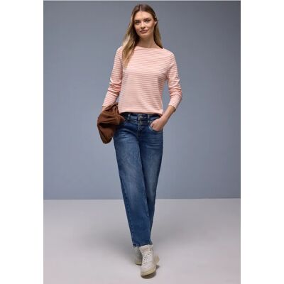 Street One Gestreiftes T-Shirt - Orange - Damen Street One Gestreiftes T-Shirt - Orange - Damen