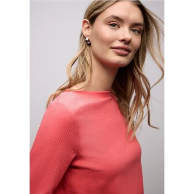 Street One Shirt in Rippstruktur - Pink - Damen Street One Shirt in Rippstruktur - Pink - Damen