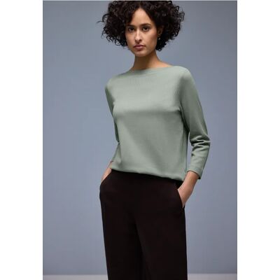 Street One Shirt in Rippstruktur - Grün - Damen Street One Shirt in Rippstruktur - Grün - Damen
