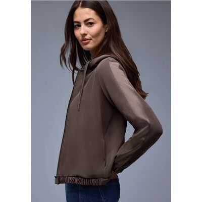 Street One Hoodie Jacke - Braun - Damen Street One Hoodie Jacke - Braun - Damen