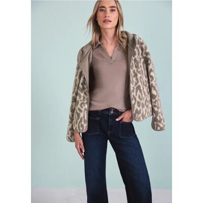 Street One Kuschelige Hoodie Jacke - Braun - Damen Street One Kuschelige Hoodie Jacke - Braun - Damen