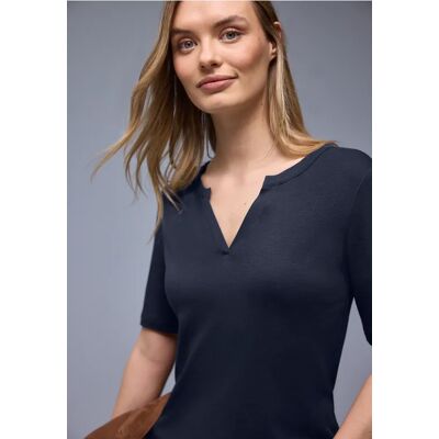 Street One Basic Shirt - Blau - Damen Street One Basic Shirt - Blau - Damen