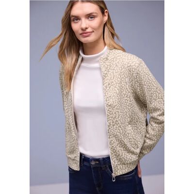 Street One Gemusterte Jacke - Beige - Damen Street One Gemusterte Jacke - Beige - Damen