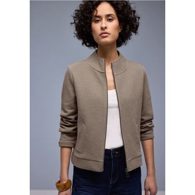Street One Zipper Jacke - Braun - Damen Street One Zipper Jacke - Braun - Damen