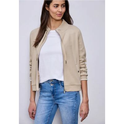 Street One Zipper Jacke - Beige - Damen Street One Zipper Jacke - Beige - Damen