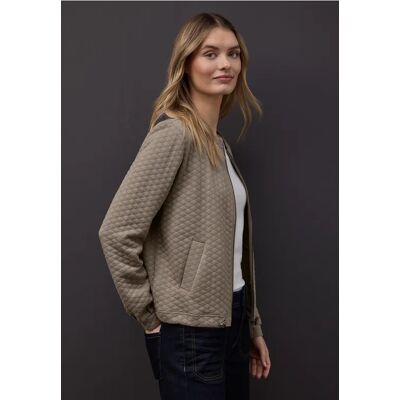 Street One Zipper Jacke mit Struktur - Braun - Damen Street One Zipper Jacke mit Struktur - Braun - Damen
