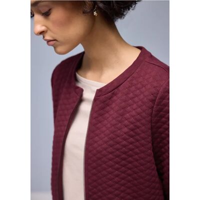 Street One Zipper Jacke mit Struktur - Rot - Damen Street One Zipper Jacke mit Struktur - Rot - Damen